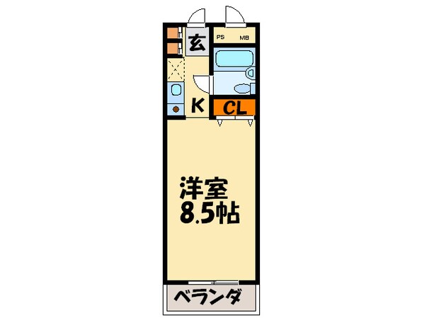 パラド－ル平安の物件間取画像